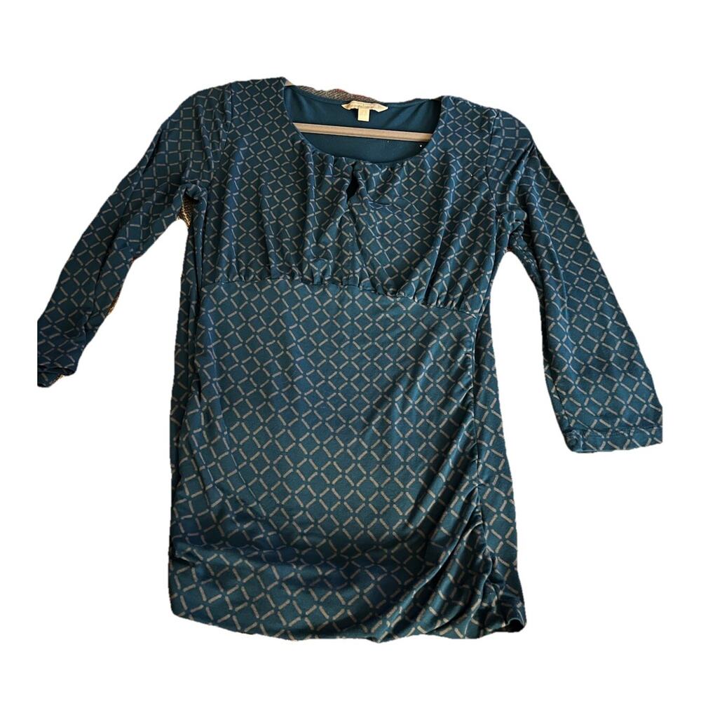 Banana Republic Blue Green Teal Mid Sleeve Blouse - S